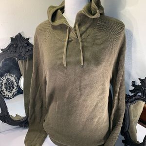 RALPH LAUREN Military Green Waffle Thermal w/Hoodi